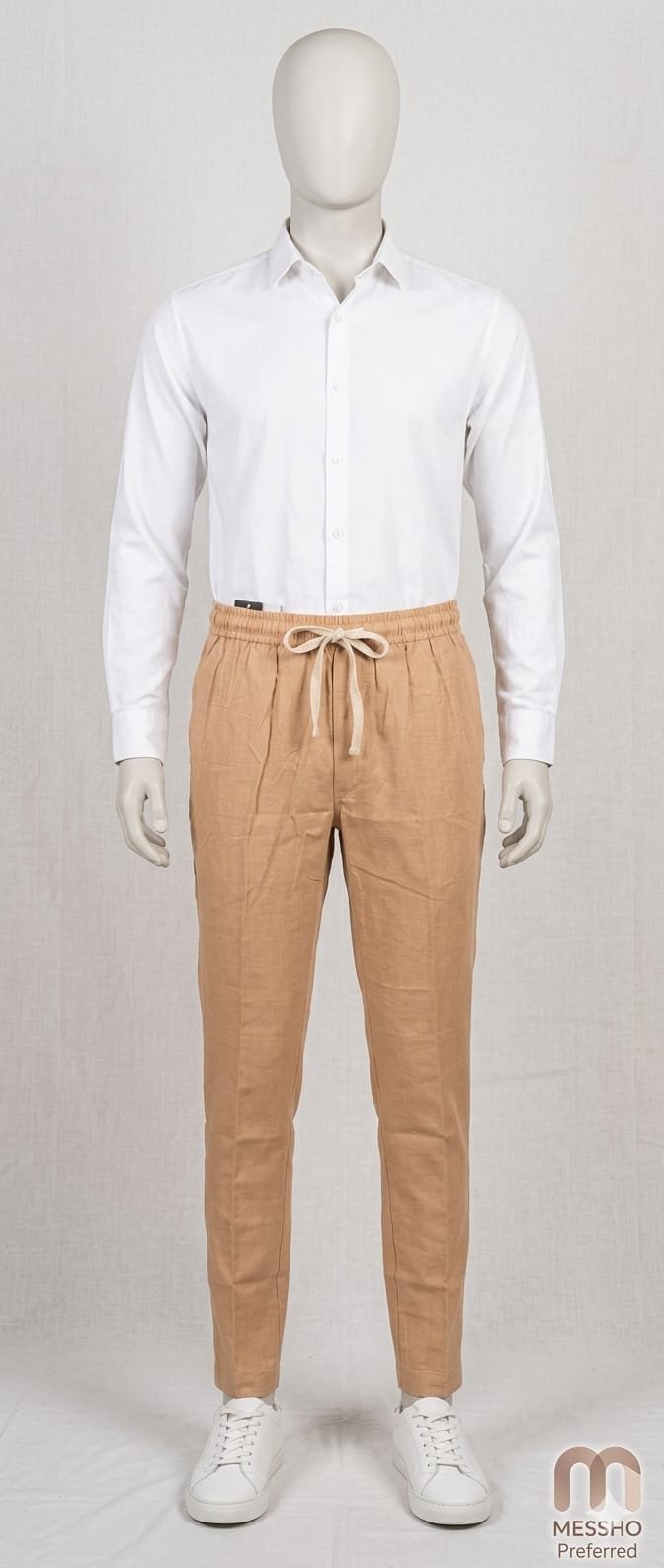 Khadi India Male Trouser Lower – Light Brown