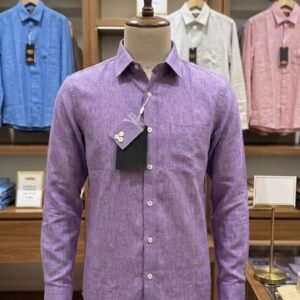 Men's Khadi Cotton Shirt – Lavender Purple