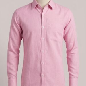 Men's Khadi Cotton Shirt – Baby Pink