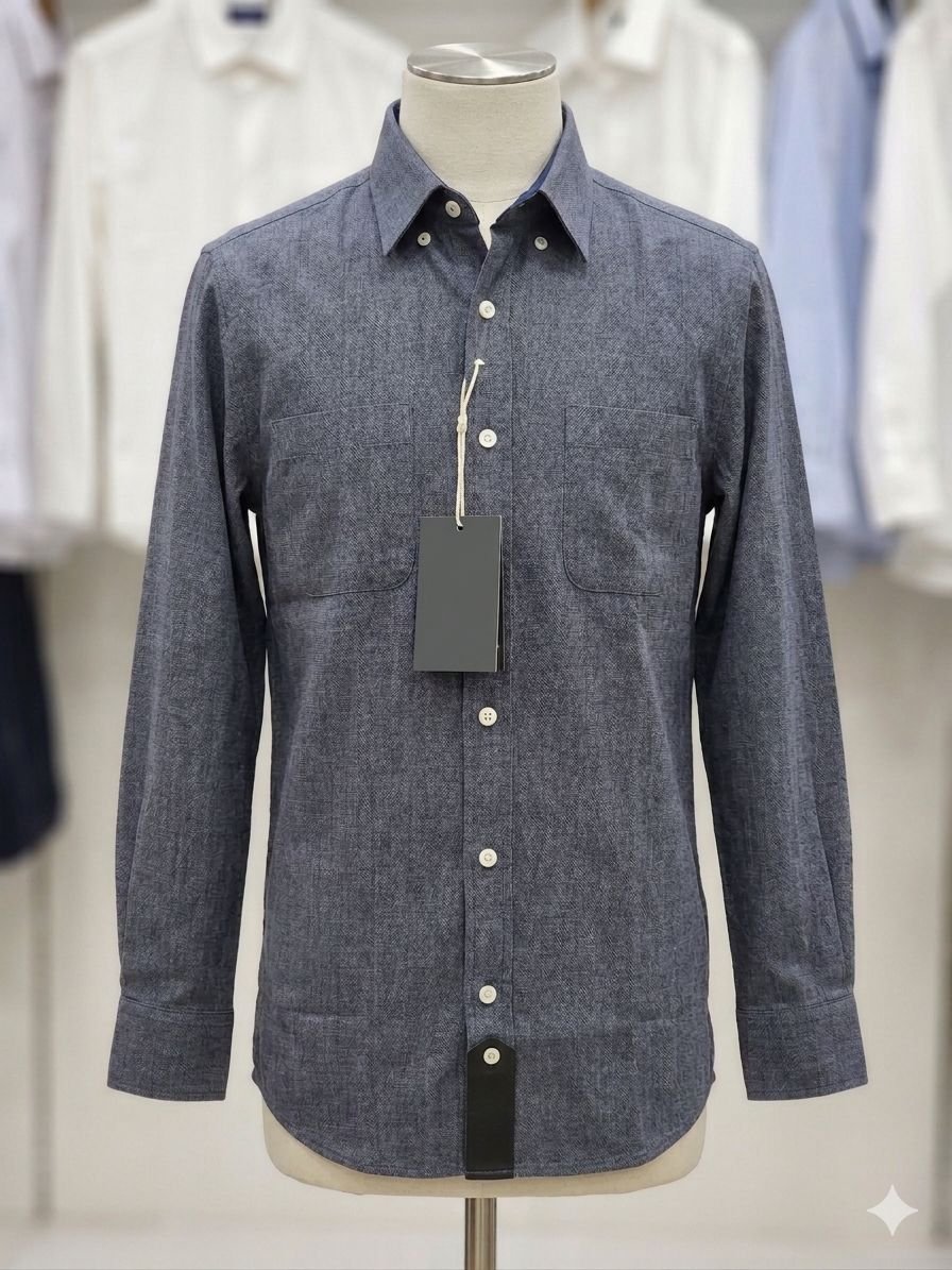 Men's Khadi Cotton Shirt – Slate Grey