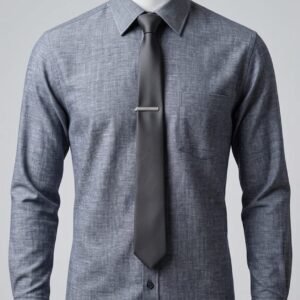 Men's Khadi Paper Silk Full Sleeve Shirt – Steel Grey